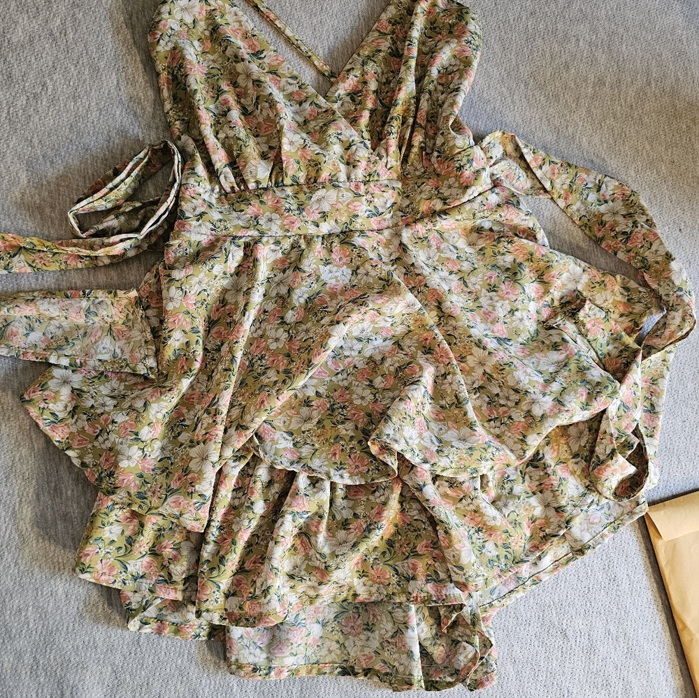 Floral Wrap Dress